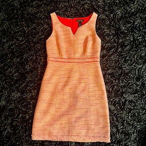 Pink tweed dress size 2 White House, Black Market